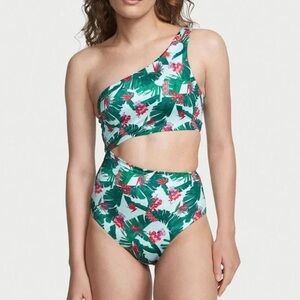 Victoria's Secret NWT Palm Floral Cutout Swimsuit